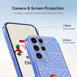 EIDERWOOD Samsung Galaxy S23 Ultra Fleksibelt Plast Jule Mobil Cover - Gennemsigtig / Snemand