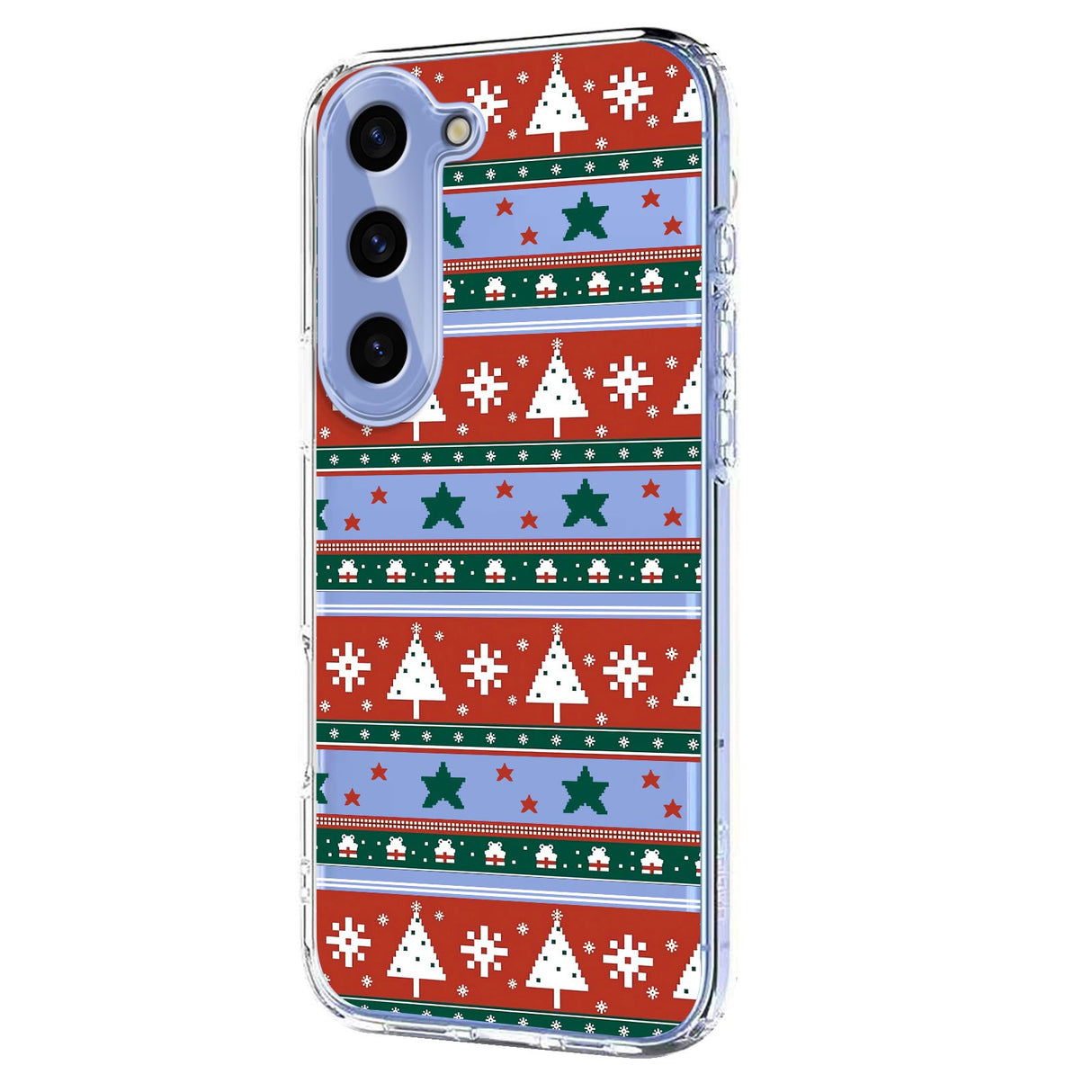 EIDERWOOD Samsung Galaxy S23 Fleksibelt Plast Jule Mobil Cover - Gennemsigtig / Mønster