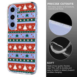 EIDERWOOD Samsung Galaxy S23 Fleksibelt Plast Jule Mobil Cover - Gennemsigtig / Mønster