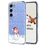 EIDERWOOD Samsung Galaxy S23 Fleksibelt Plast Jule Mobil Cover - Gennemsigtig / Snemand