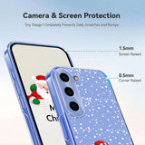 EIDERWOOD Samsung Galaxy S23 Fleksibelt Plast Jule Mobil Cover - Gennemsigtig / Snemand