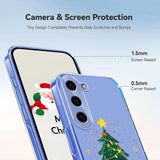 EIDERWOOD Samsung Galaxy S23 Fleksibelt Plast Jule Mobil Cover - Gennemsigtig / Juletræ