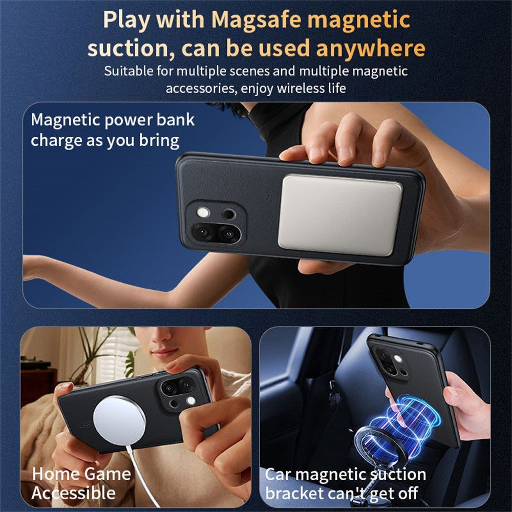 EIDERWOOD OnePlus 15 Hybrid Plastik Mobil Cover m. Kunstlæder - MagSafe Kompatibel - Grøn