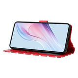 EIDERWOOD iPhone 17 Kunstlæder Flip Mobil Cover m. Polka Design - Rød