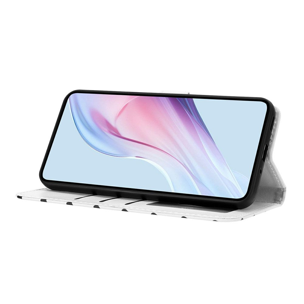 EIDERWOOD iPhone 17 Kunstlæder Flip Mobil Cover m. Polka Design - Hvid