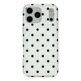 EIDERWOOD iPhone 17 Pro Hybrid Mobil Cover m. Polka Design - MagSafe Kompatibel - Gennemsigtig / Sort