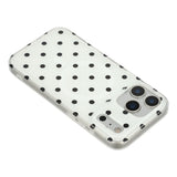 EIDERWOOD iPhone 17 Pro Max Hybrid Mobil Cover m. Polka Design - MagSafe Kompatibel - Gennemsigtig / Sort