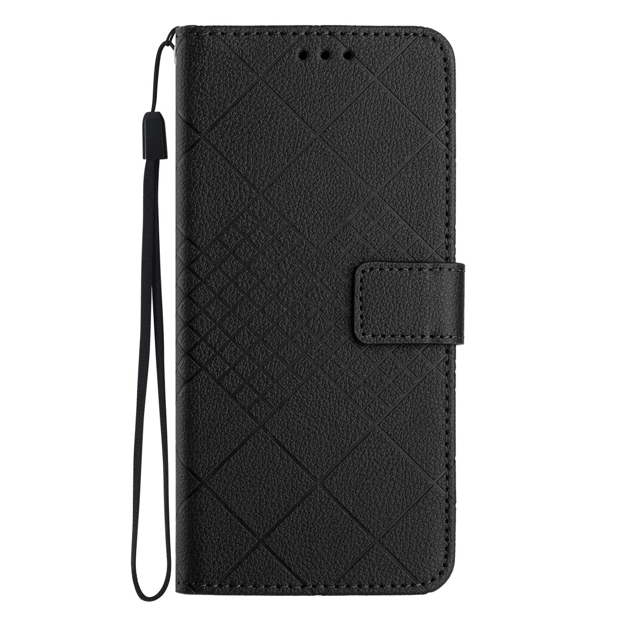 EIDERWOOD OnePlus 15 Kunstlæder Mobil Flipcover m. Aftryk - Sort