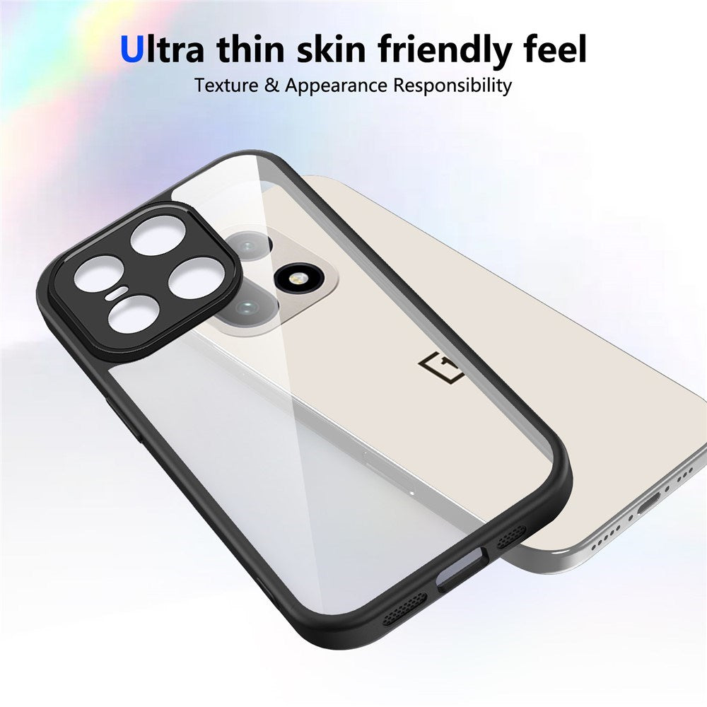 EIDERWOOD OnePlus 15 Fleksibelt Plast Mobil Cover - Gennemsigtig/Sort