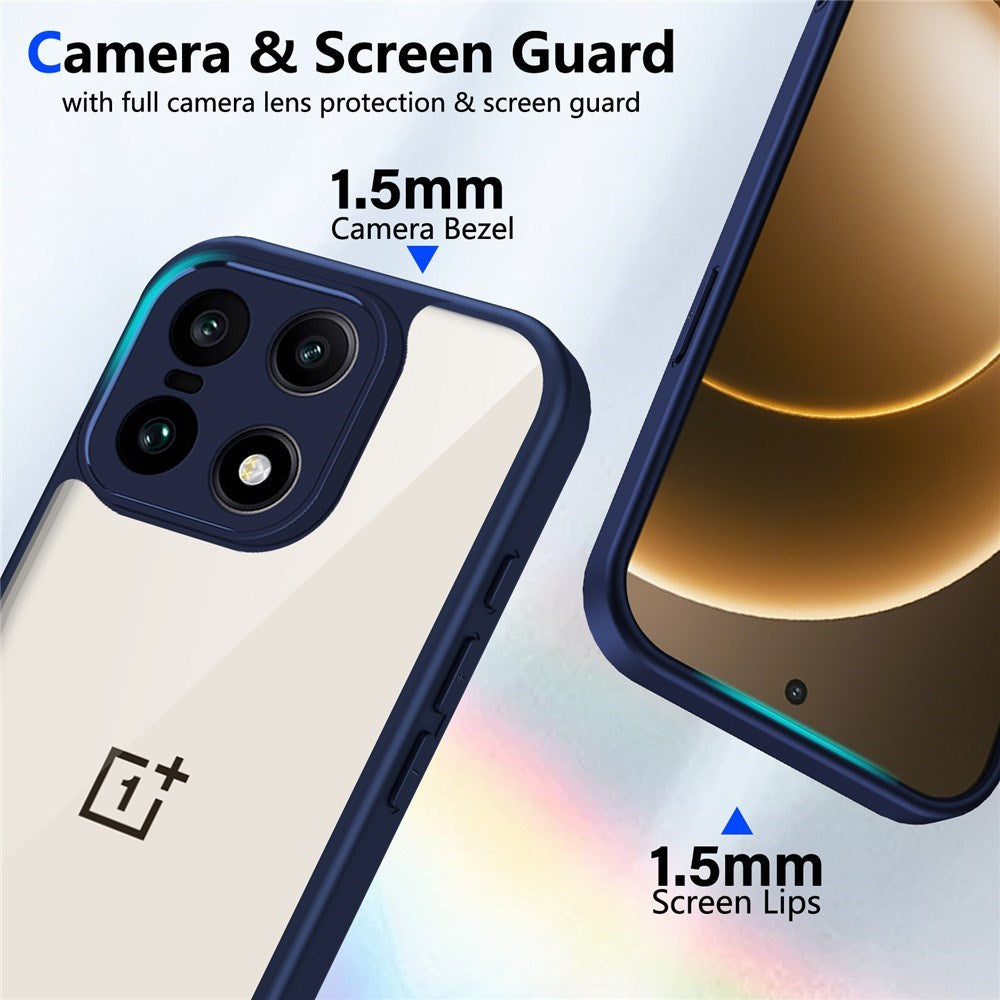 EIDERWOOD OnePlus 15 Fleksibelt Plast Mobil Cover - Gennemsigtig/Blå