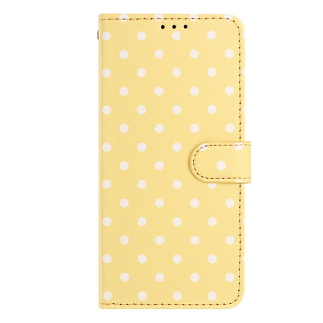 EIDERWOOD Xiaomi 17 Pro Max Kunstlæder Flip Mobil Cover m. Polka Design - Gul