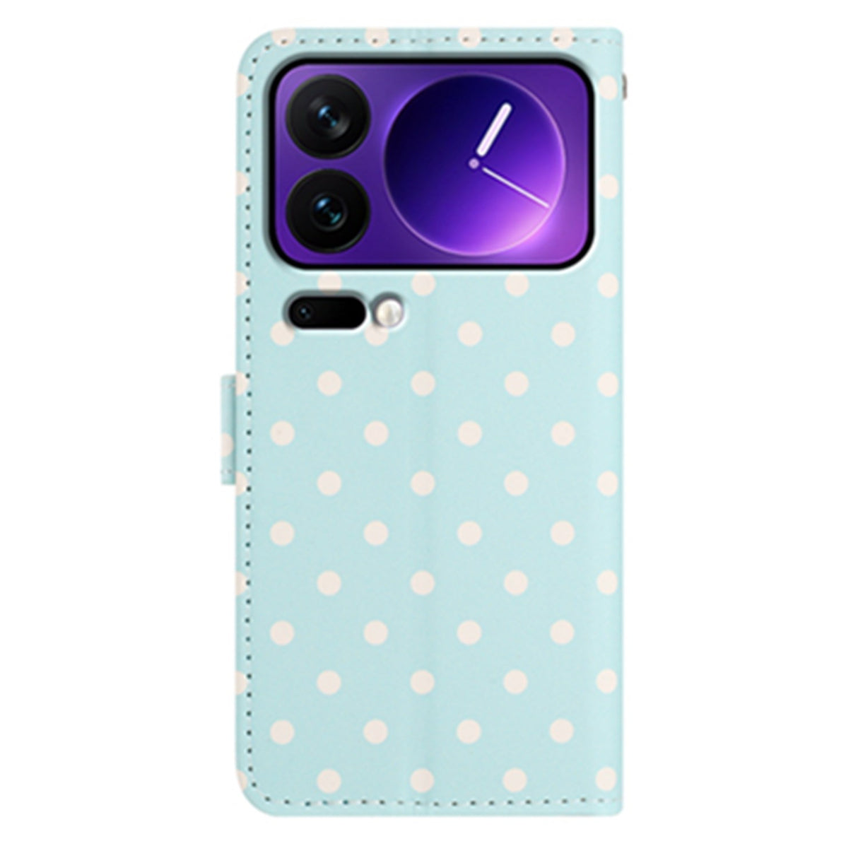 EIDERWOOD Xiaomi 17 Pro Max Kunstlæder Flip Mobil Cover m. Polka Design - Blå