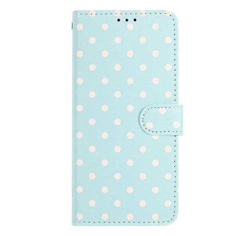 EIDERWOOD Xiaomi 17 Pro Max Kunstlæder Flip Mobil Cover m. Polka Design - Blå
