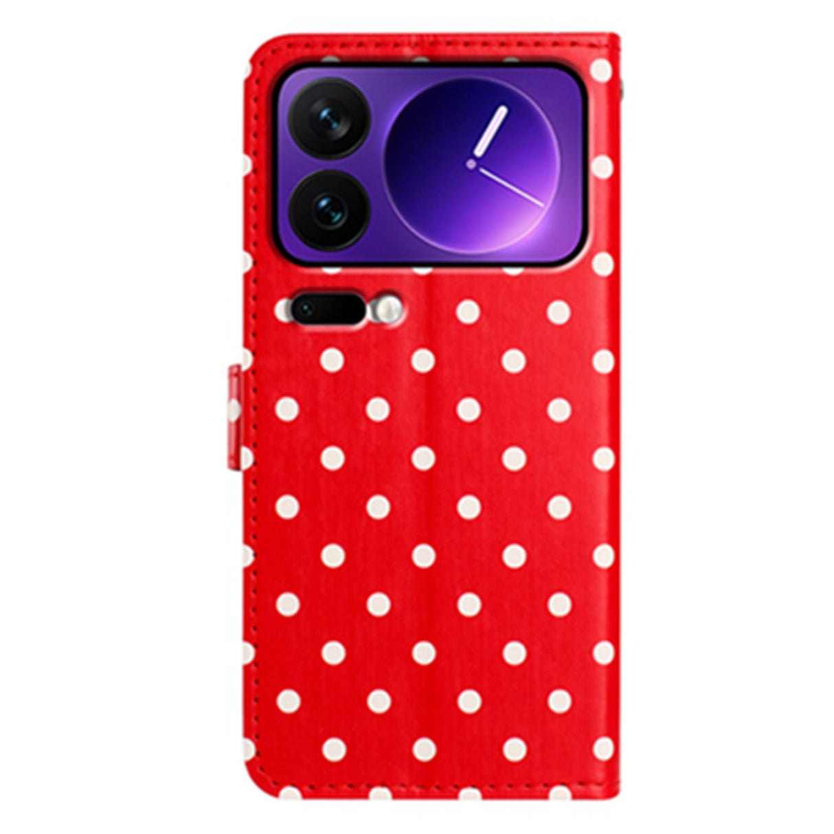 EIDERWOOD Xiaomi 17 Pro Max Kunstlæder Flip Mobil Cover m. Polka Design - Rød