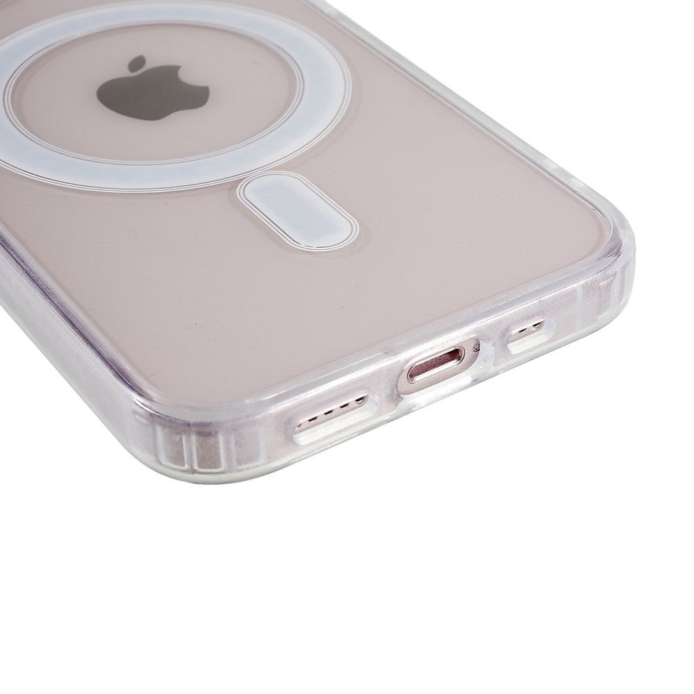 EIDERWOOD iPhone 13 Hybrid Plast Mobil Cover - MagSafe Kompatibel - Gennemsigtig / Hvid