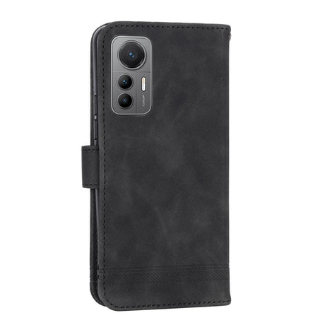 EIDERWOOD Xiaomi 12 Pro Kunstlæder Mobil Cover m. Pung og Strop - Sort