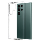 Samsung Galaxy S22 Ultra NORTHJO 2-i-1 Sæt - Fleksibelt Plast Mobil Cover & Skærmbeskyttelsesglas - Gennemsigtig