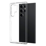 Samsung Galaxy S23 Ultra NORTHJO 2-i-1 Sæt - Fleksibelt Plast Mobil Cover & Skærmbeskyttelsesglas - Gennemsigtig