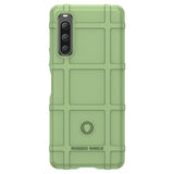 Sony Xperia 10 V Rugged Shield Series Håndværker Mobil Cover - Grøn