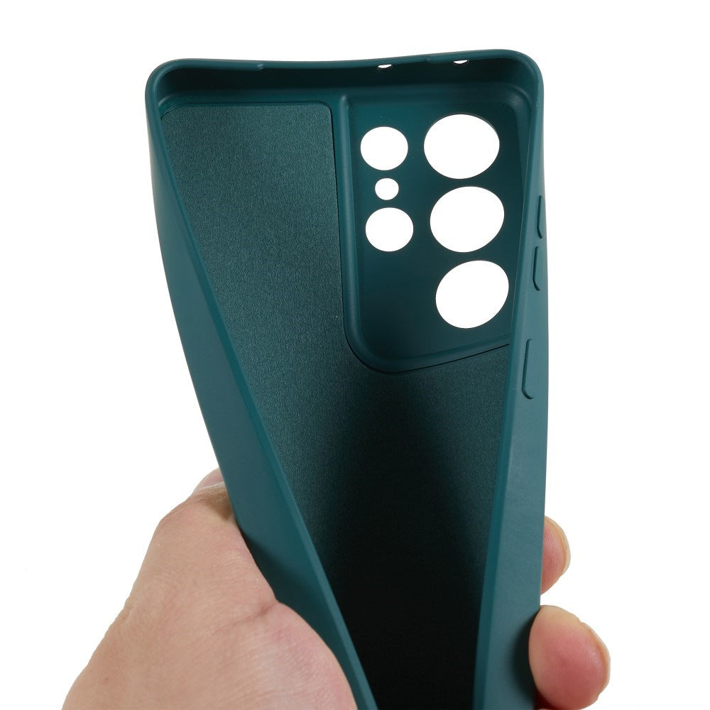 EIDERWOOD - Samsung Galaxy S21 Ultra - Foret Fleksibelt Plast Cover - Grøn