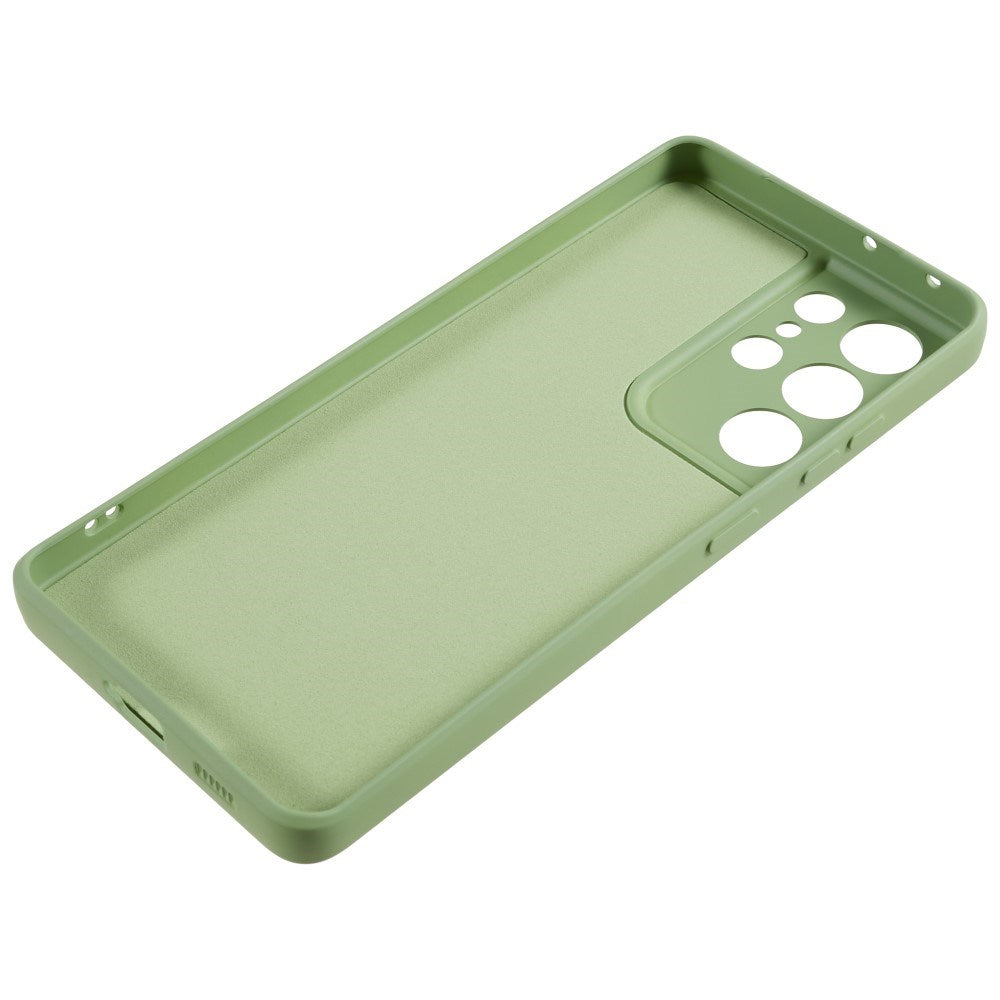 EIDERWOOD - Samsung Galaxy S21 Ultra - Foret Fleksibelt Plast Cover - Lysegrøn