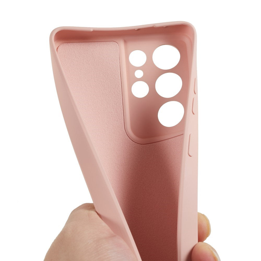 EIDERWOOD - Samsung Galaxy S21 Ultra - Foret Fleksibelt Plast Cover - Lyserød