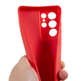 EIDERWOOD - Samsung Galaxy S21 Ultra - Foret Fleksibelt Plast Cover - Rød