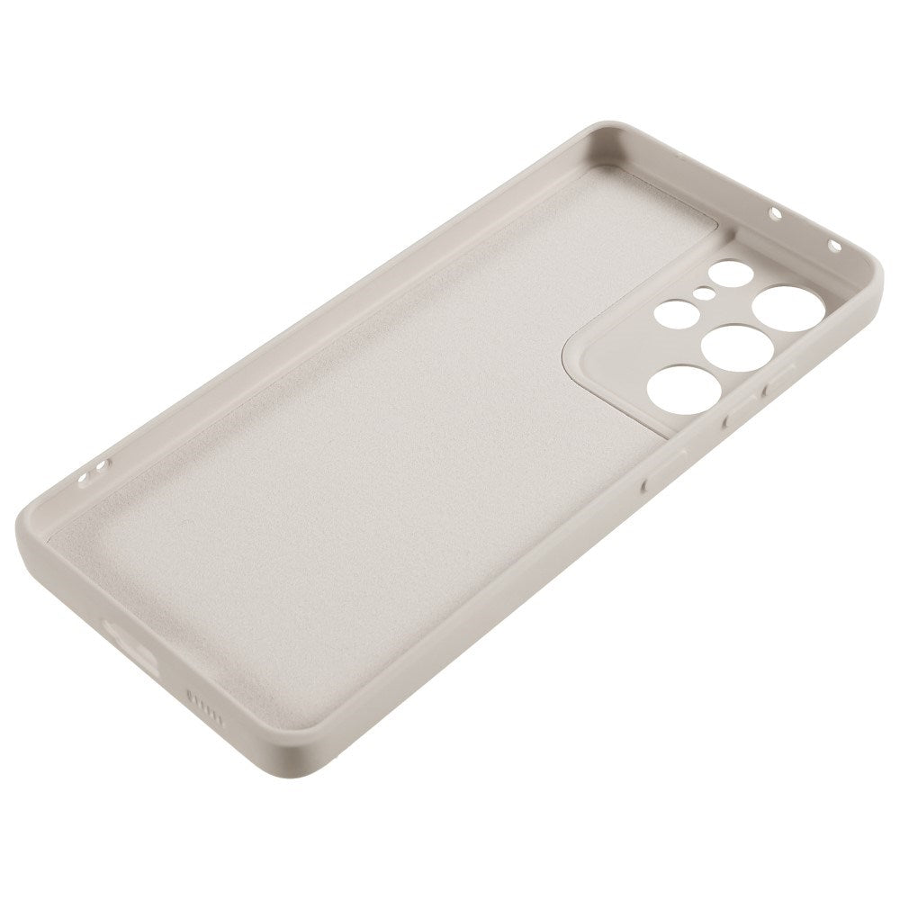 EIDERWOOD - Samsung Galaxy S21 Ultra - Foret Fleksibelt Plast Cover - Beige