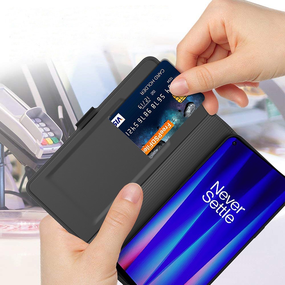 EIDERWOOD - OnePlus Nord CE 3 Lite (5G) - Kunstlæder Cover m. Kortholder & Ståfunktion - Sort