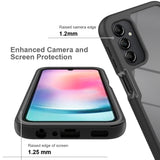 Samsung Galaxy A24 2-i-1 Plastik Cover & Skærmbeskyttelsesfilm - Gennemsigtig