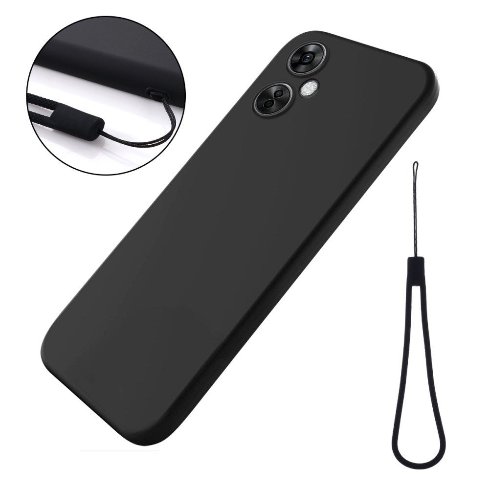 EIDERWOOD OnePlus Nord CE 3 Lite (5G) Liquid Silikone Mobil Cover m. Strop - Sort