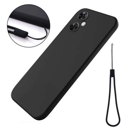 EIDERWOOD OnePlus Nord CE 3 Lite (5G) Liquid Silikone Mobil Cover m. Strop - Sort