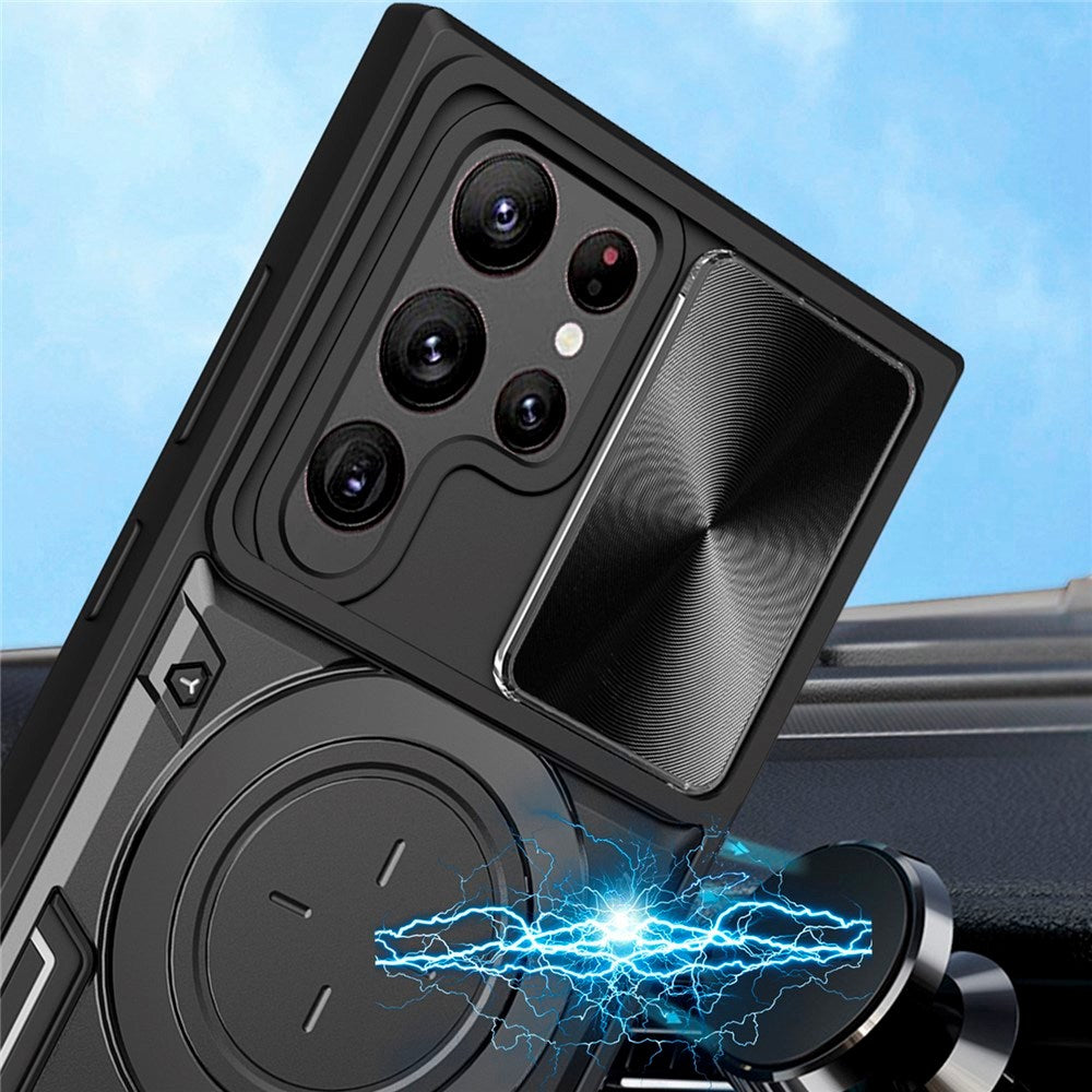 Samsung Galaxy S22 Ultra - EIDERWOOD Håndværker Cover m. Kickstand & Cam Slider - Lyserød