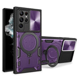 Samsung Galaxy S22 Ultra - EIDERWOOD Håndværker Cover m. Kickstand & Cam Slider - Lilla