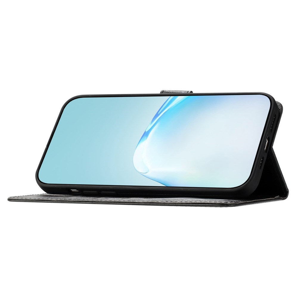EIDERWOOD iPhone 12 Pro Max Kunstlæder Mobil Cover m. Pung & Strop - Sort