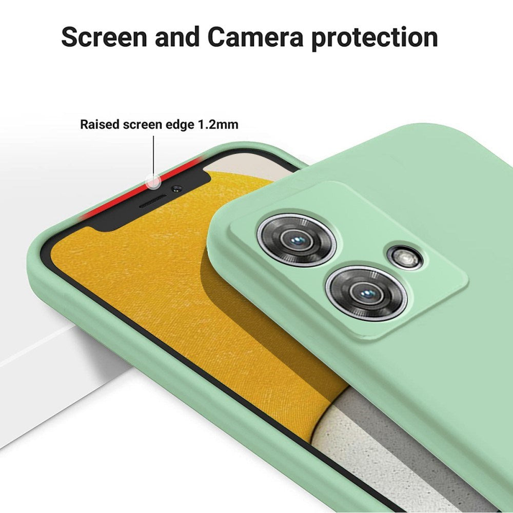 EIDERWOOD Motorola Edge 40 Neo Liquid Silikone Mobil Cover m. Strop - Grøn