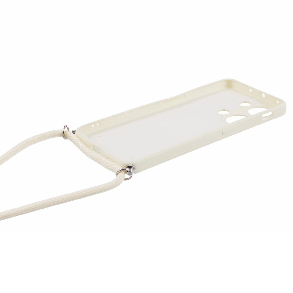 EIDERWOOD OnePlus Nord 3 (5G) Fleksibelt Plastik Mobil Cover m. Justerbar Strop - Hvid