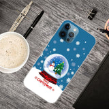 iPhone 15 Pro Fleksibelt Plast Mobil Jule Cover - Merry Christmas - Snekugle