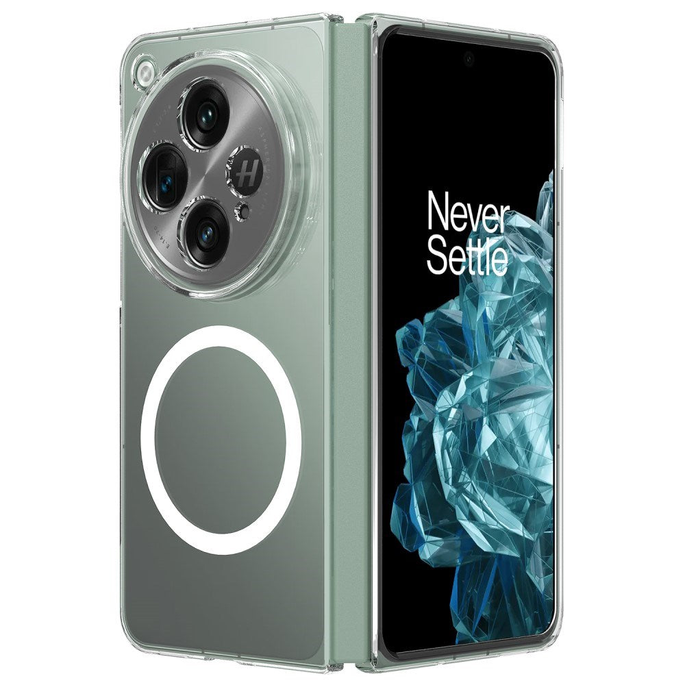 EIDERWOOD OnePlus Open Hårdt Plastik Mobil Cover - MagSafe Kompatibel - Gennemsigtig