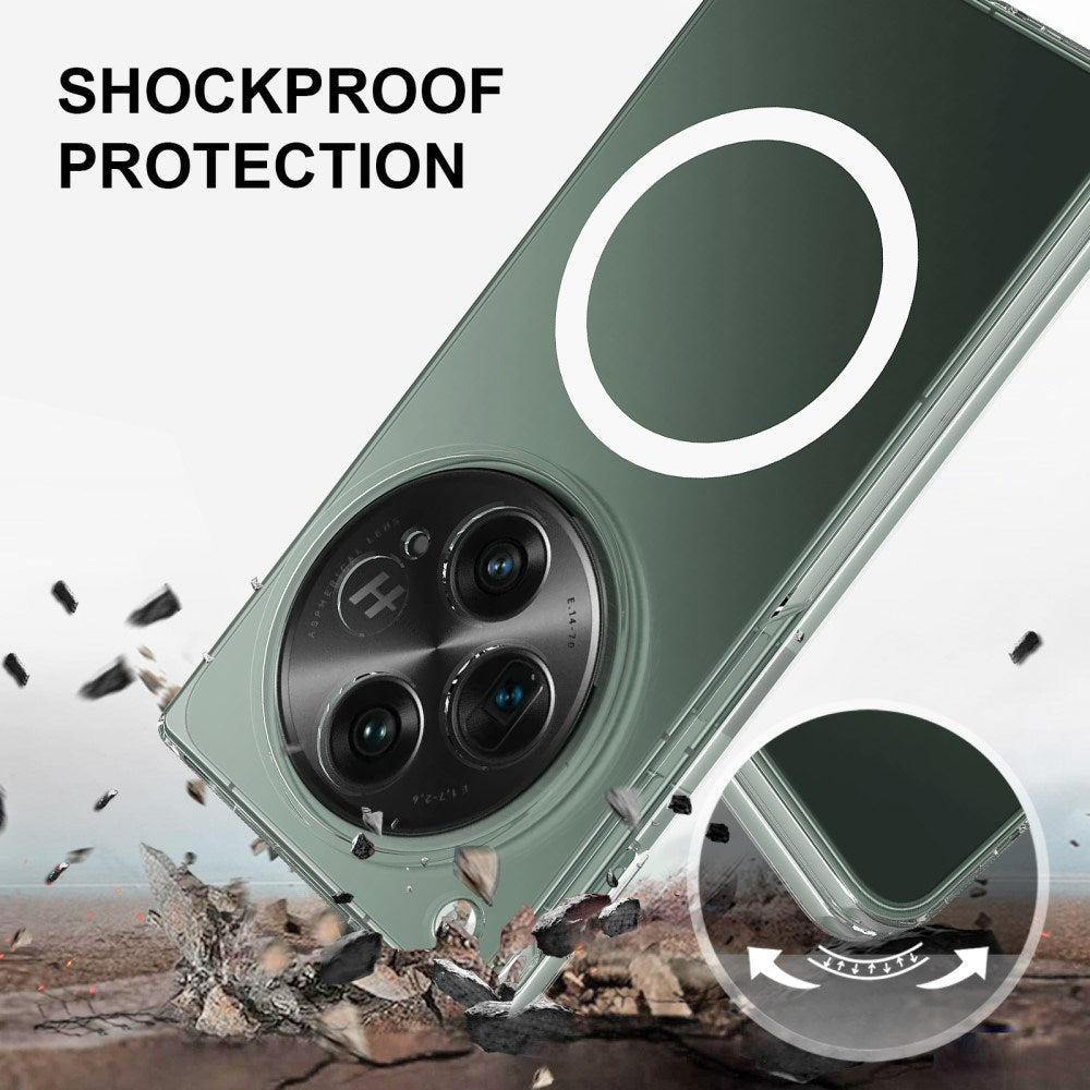 EIDERWOOD OnePlus Open Hårdt Plastik Mobil Cover - MagSafe Kompatibel - Gennemsigtig