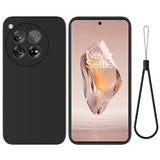 EIDERWOOD OnePlus 12R Liquid Silikone Mobil Cover m. Strop - Sort