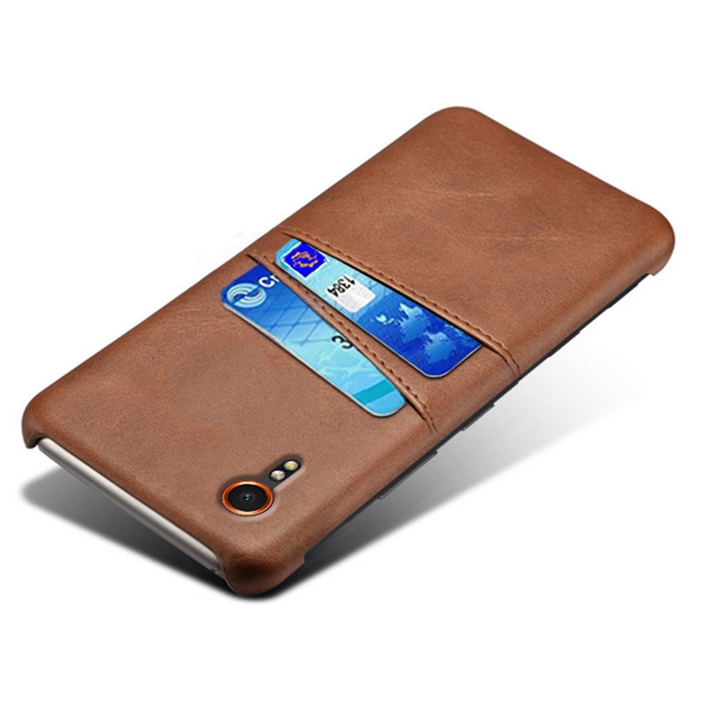 EIDERWOOD - Samsung Galaxy Xcover 7 Kunstlæder Cover m. Indbygget Kortholder - Brun