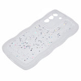 EIDERWOOD - Samsung Galaxy S22+ (Plus) - Fleksibelt Plastik Wavy Mobil Cover m. Glimmer - Gennemsigtig / Hvid