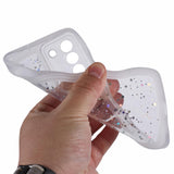 EIDERWOOD - Samsung Galaxy S22+ (Plus) - Fleksibelt Plastik Wavy Mobil Cover m. Glimmer - Gennemsigtig / Hvid