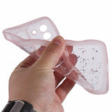 EIDERWOOD - Samsung Galaxy S22+ (Plus) - Fleksibelt Plastik Wavy Mobil Cover m. Glimmer - Gennemsigtig / Lyserød