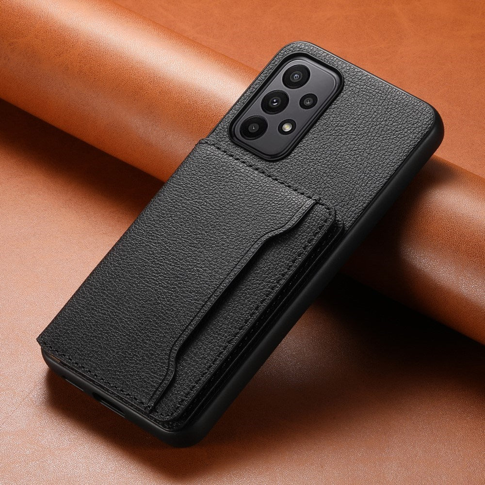 EIDERWOOD Samsung Galaxy A23 / A23 (5G) Hybrid Kunstlæder Mobil Cover m. Kortholder - Sort