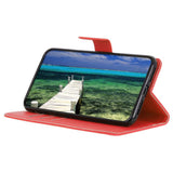 EIDERWOOD Google Pixel 10 / 10 Pro / 9 / 9 Pro Litchi Kunstlæder  Cover m. Pung - Rød