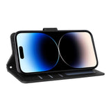 EIDERWOOD - iPhone 14 Pro Max Kunstlæder Flip Cover m. Strop - Sort