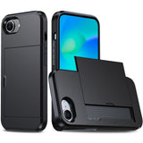 EIDERWOOD iPhone 16e Cover med Kortholder - Sort