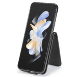 EIDERWOOD - Samsung Galaxy Z Flip7 FE / Flip6 Kunstlæder Flip Cover m. Kortholder & Ståfunktion - Sort